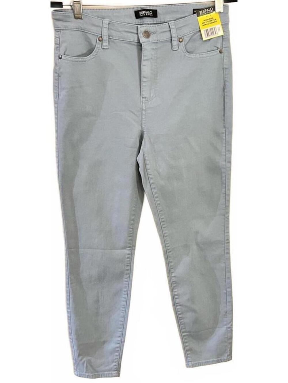 Buffalo David Bitton light blue high waist crop pants size 28